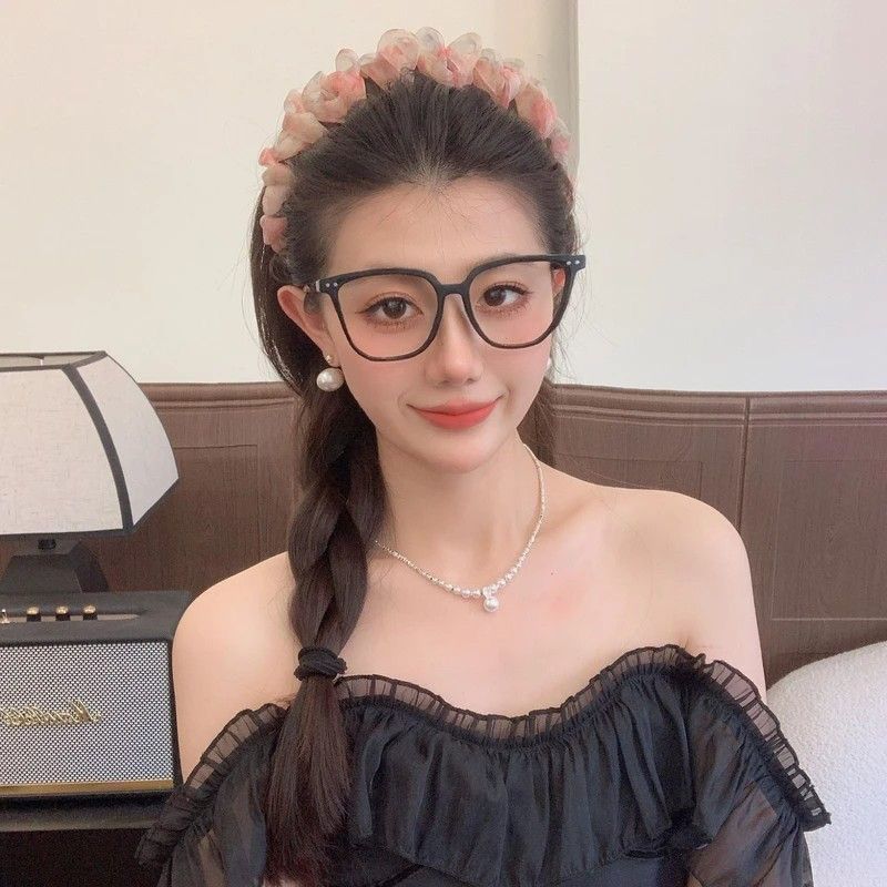 Acrylic hair combing accessories, bride's hair accessories, rubber bands, simple and versatile fashionable headwear, wedding styling accessories, hair accessories Specification image