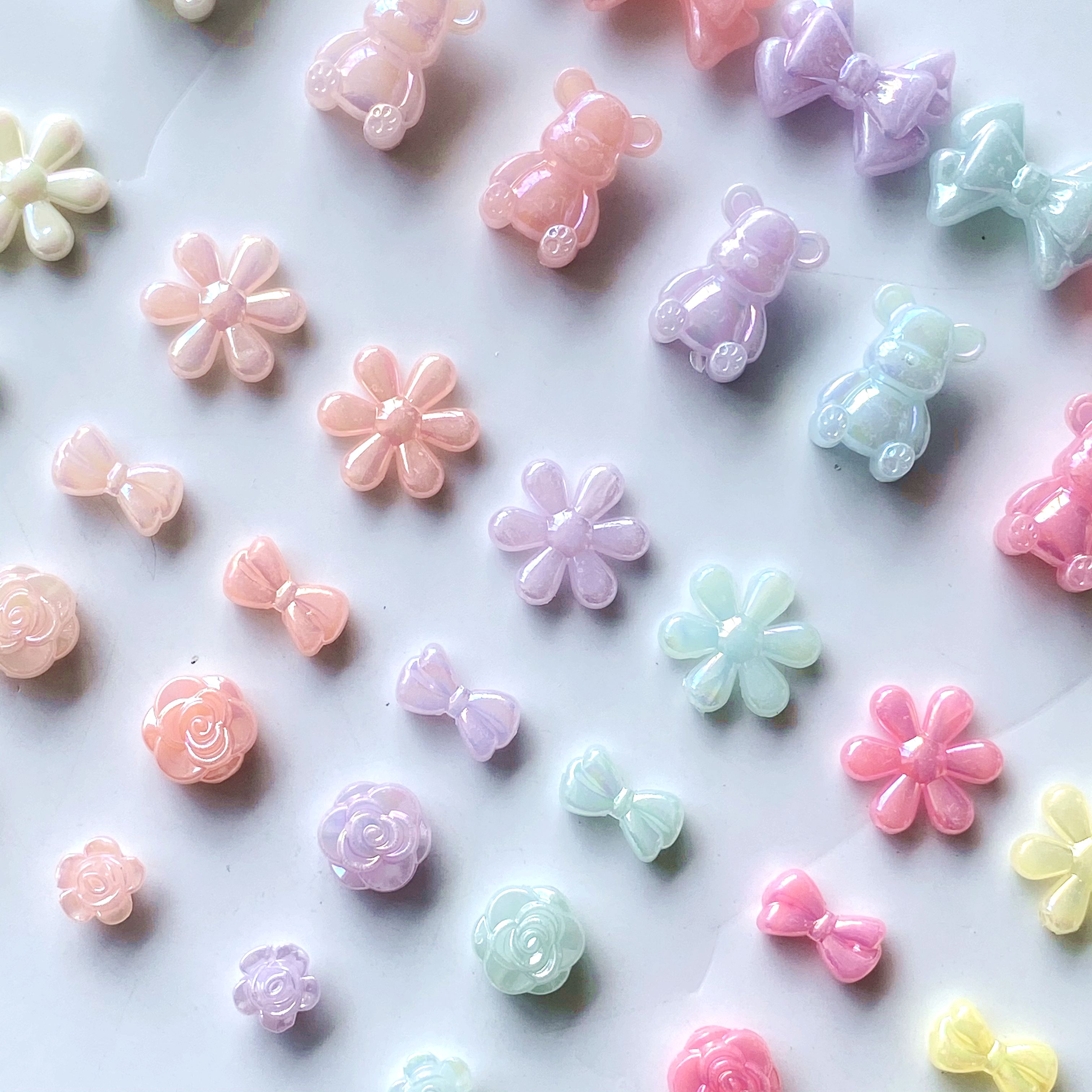 Acrylic jelly ab series Creative diy/ Beaded small ornaments, bracelet pendants, keychains, mobile phone pendants, accessories, production materials details Picture