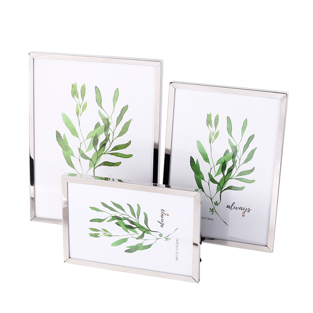 Metal stainless steel photo frame, A4 certificate photo frame display stand, 4K, 8KA3, business license certificate photo frame, picture frame details Picture