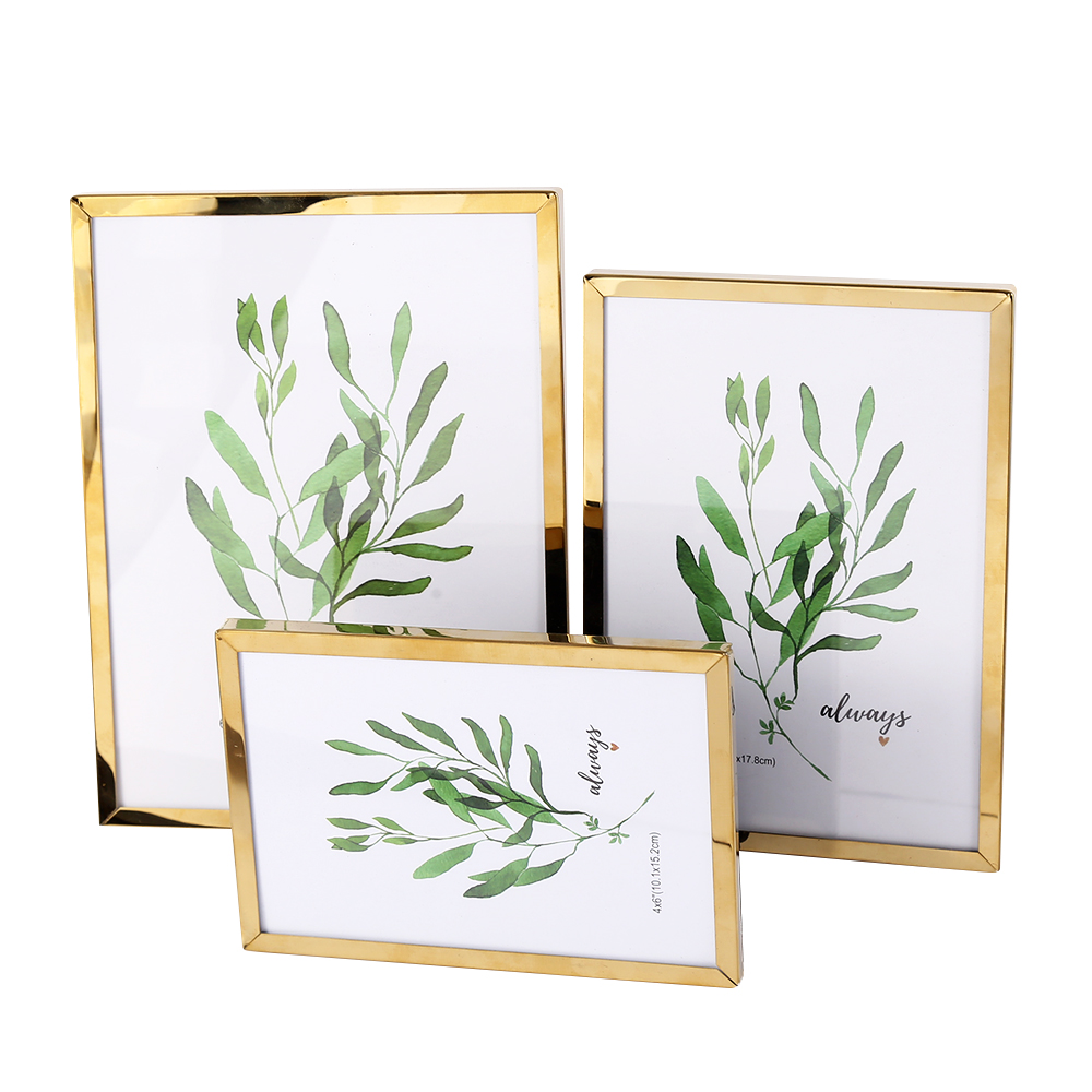 Metal stainless steel photo frame, A4 certificate photo frame display stand, 4K, 8KA3, business license certificate photo frame, picture frame