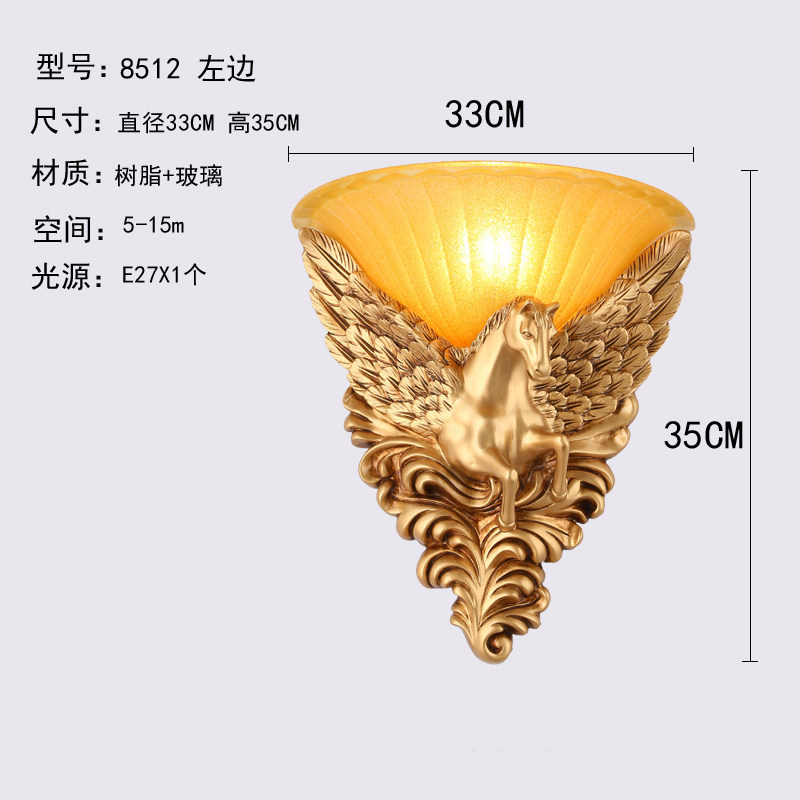 壁灯客厅创意北欧个性卧室天使大象别墅工程过道背景墙欧式床头灯详情6