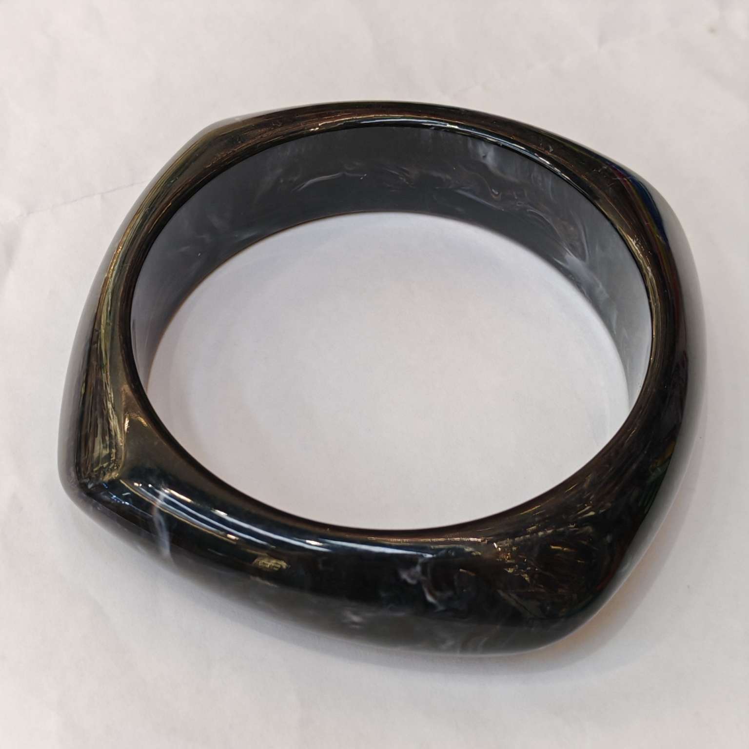 仿大理石纹理树脂手镯 时尚饰品简约设计潮流 女士休闲百搭详情图5