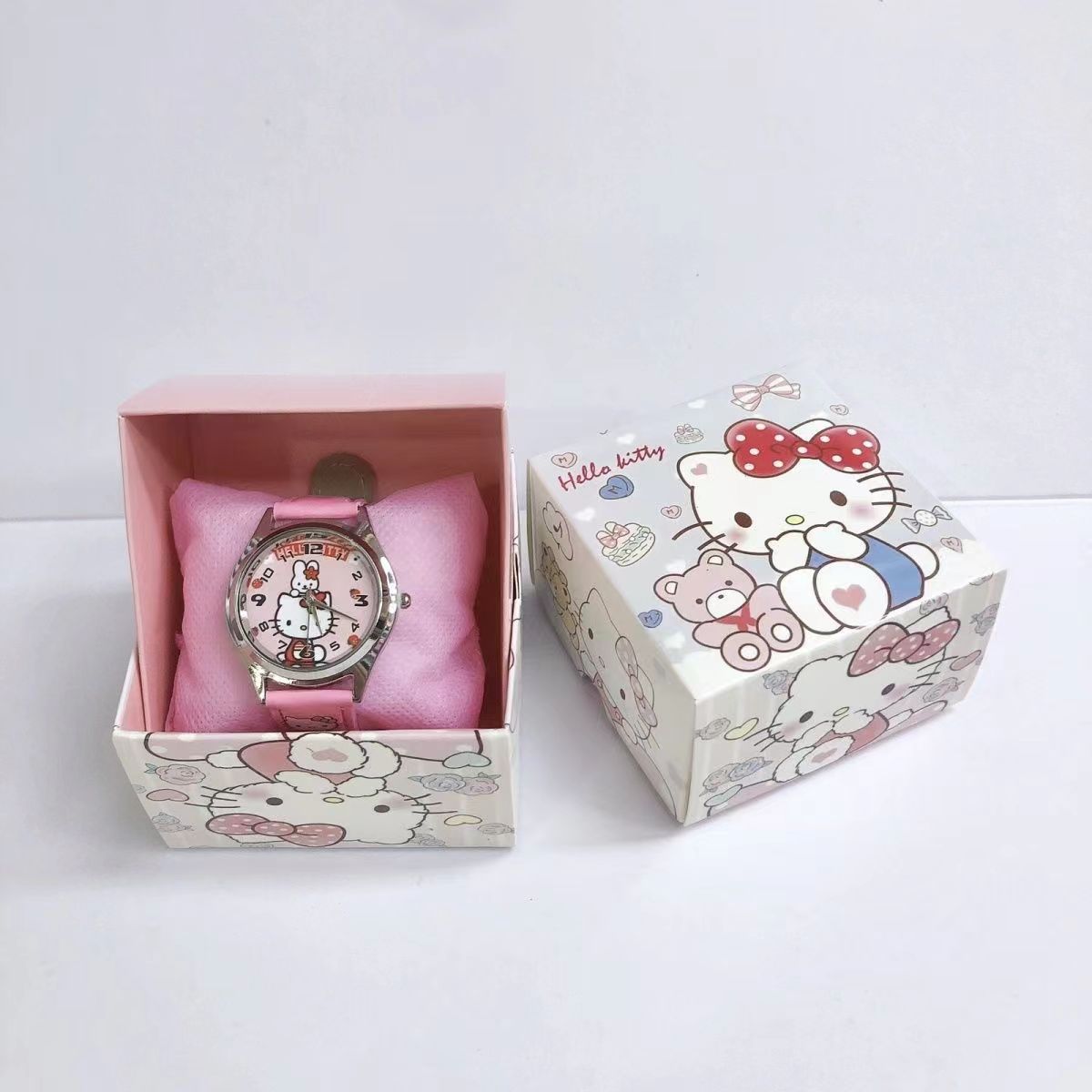 New children's watches, boys' and girls' watches, cartoon children's watches, gift box sets, primary school students' Kulomi Meile watches, laser Gatling guns, electronic luminous toys, children's small commodity ornaments, fun and creative toys detail image 2