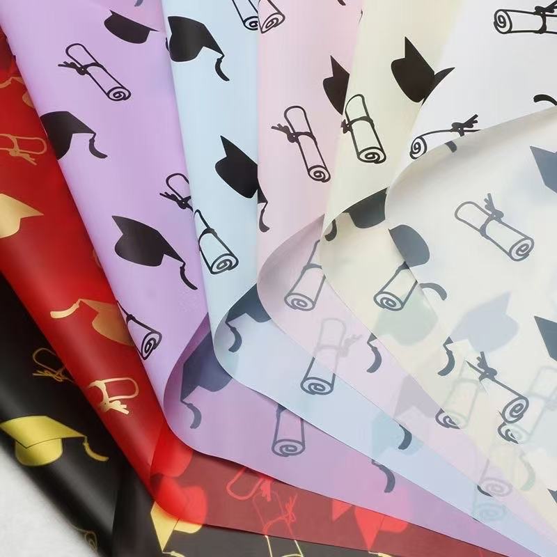 博士帽鲜花包装纸，鲜花包装，鲜花包装纸，花束包装纸，玻璃纸详情图8