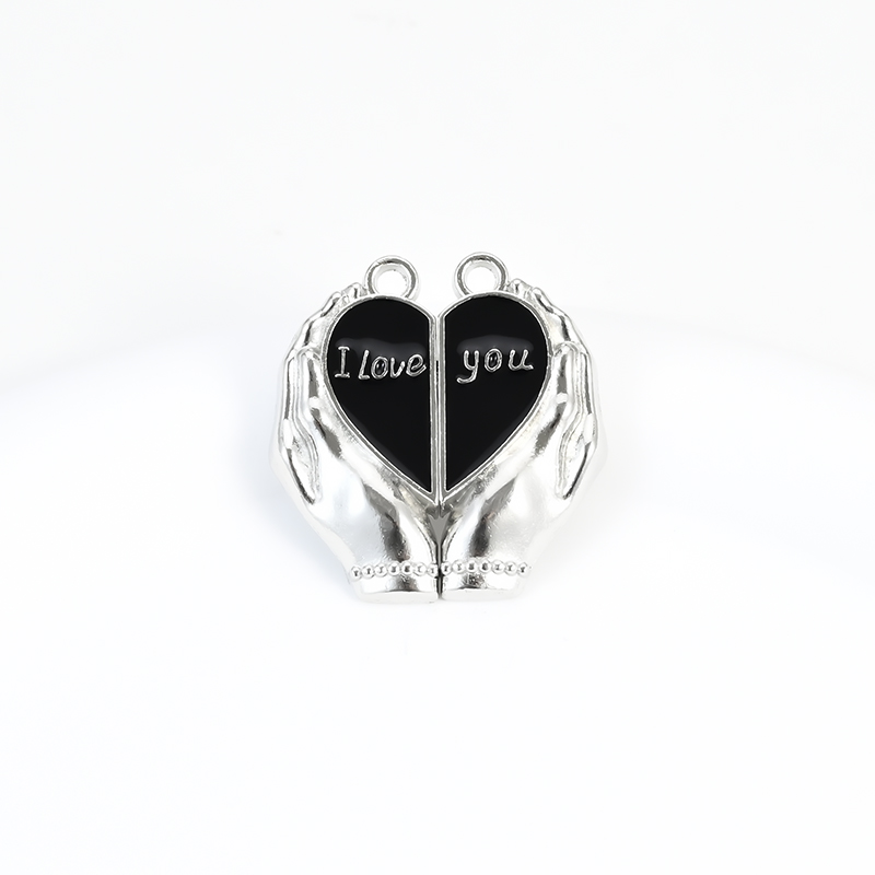 diy jewelry accessory clasp, hand-held heart-shaped bracelet, necklace connection clasp, love magnetic clasp Item Picture