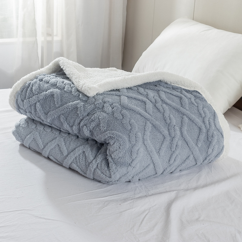 纯色毛毯