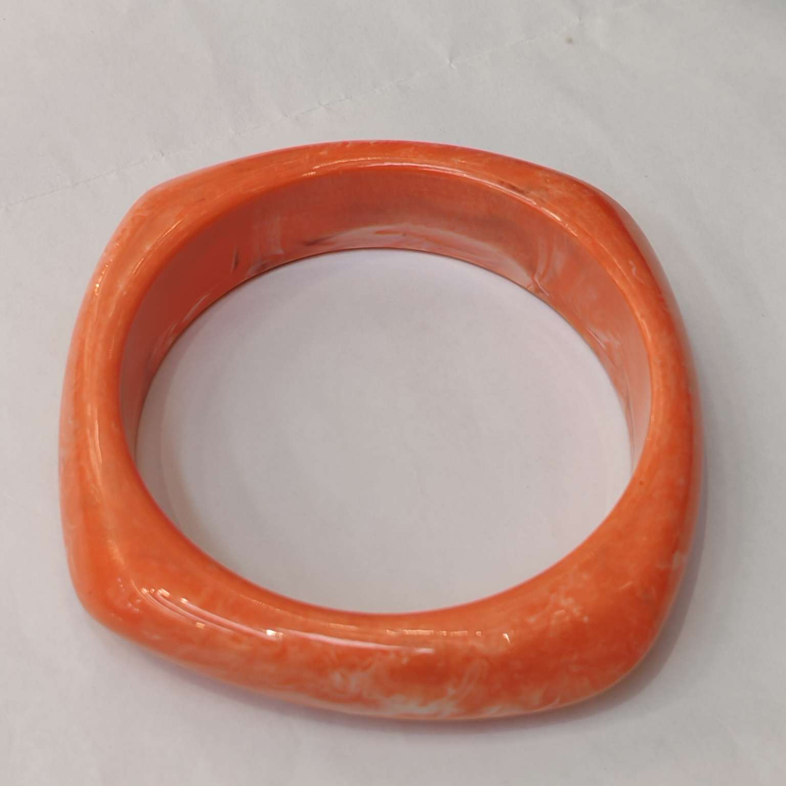 仿大理石纹理树脂手镯 时尚饰品简约设计潮流 女士休闲百搭细节图