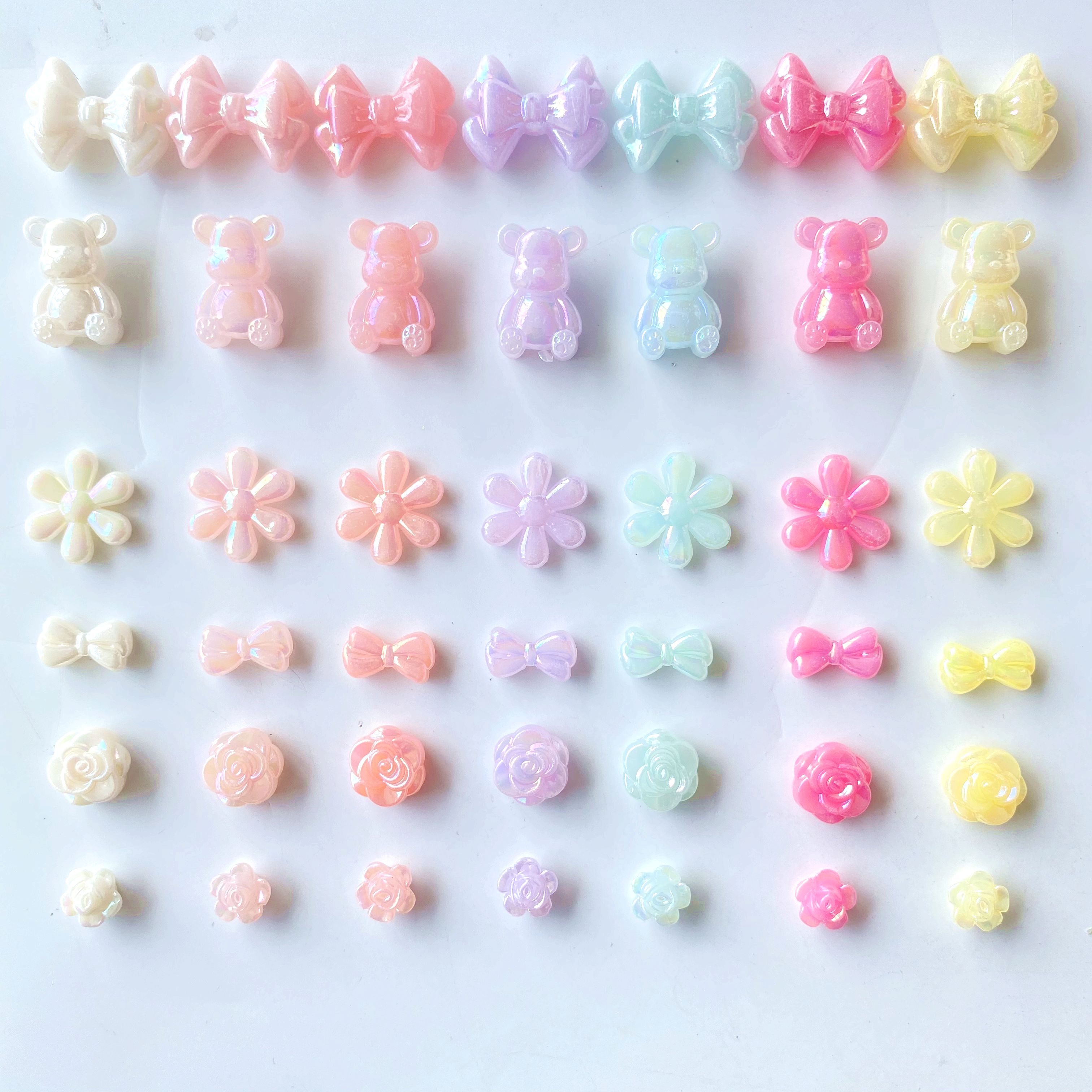 Acrylic jelly ab series Creative diy/ Beaded small ornaments, bracelet pendants, keychains, mobile phone pendants, accessories, production materials