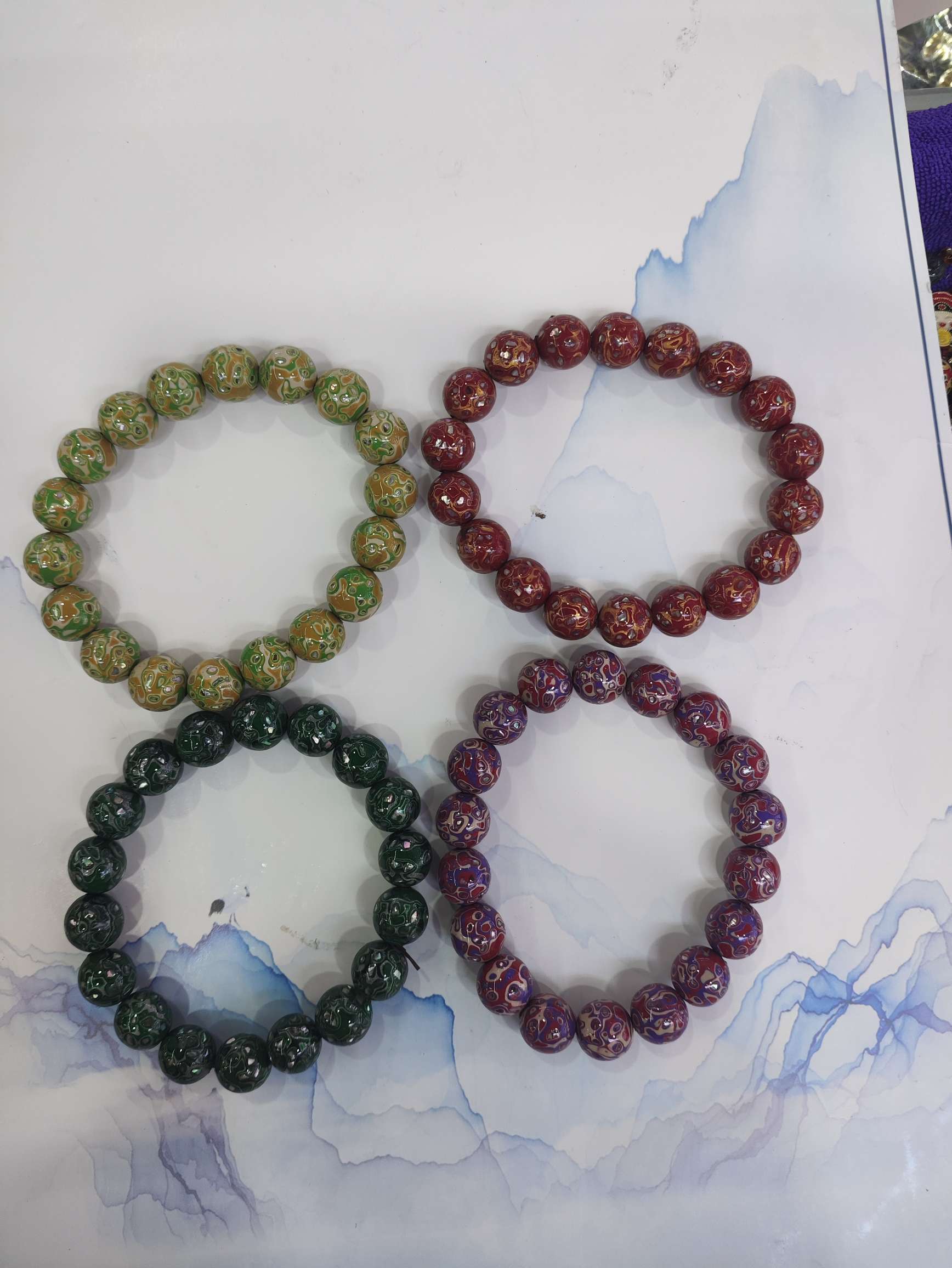 大漆珠手串，A5688