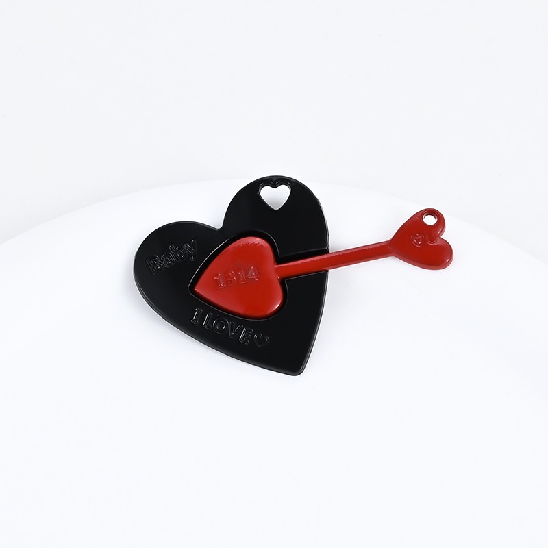diy jewelry accessories: Missing heart arrow, couple clasp, necklace pendant, magnetic clasp, magnetic clasp details Picture