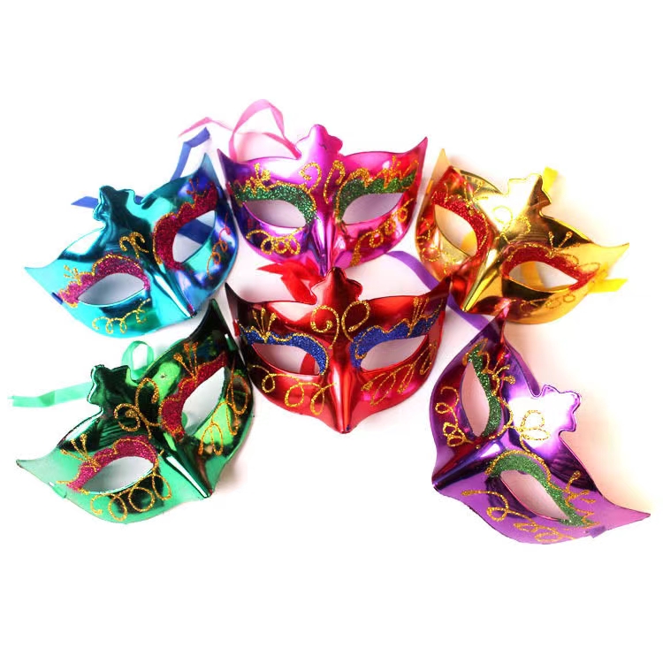 电镀彩绘小美女 面具 眼罩 狂欢节眼罩面具狂欢节面具
