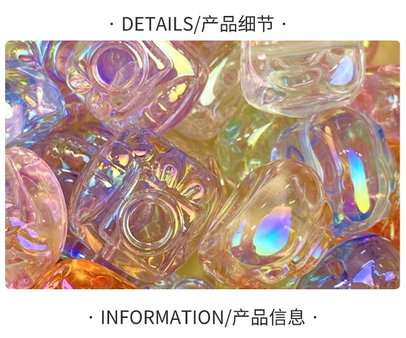 亚克力透明uv照相机创意diy/珠饰小摆件手链挂饰钥匙扣手机挂饰饰品配件制作材料详情2
