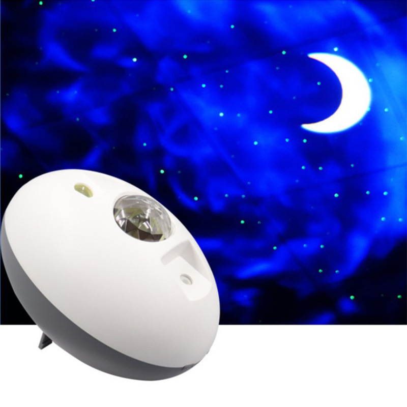 Christmas gift LED starry sky light, bedroom sleep night light, starry sky laser light, water ripple moon projection light full figure