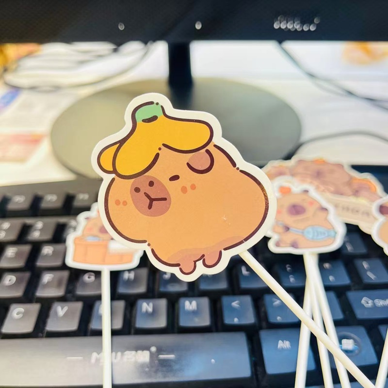 棕色卡皮巴拉水豚甜品台蛋糕装饰儿童生日推推乐派对装扮卡通插件棕色卡皮巴拉水豚甜品台蛋糕装饰儿童生日推推乐派对装扮卡通插件详情10