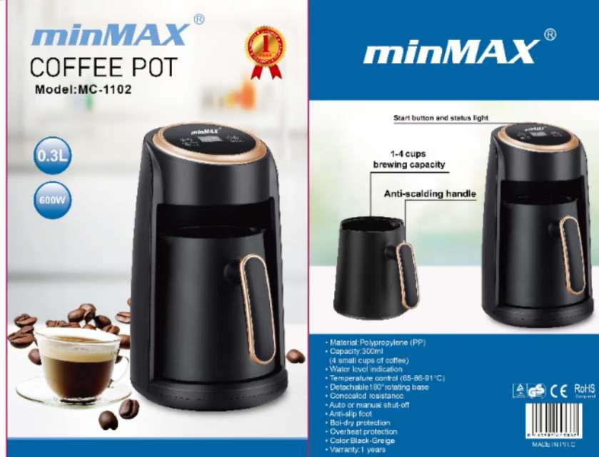minMAX 当口商品，咖啡壶1102，欧规现货