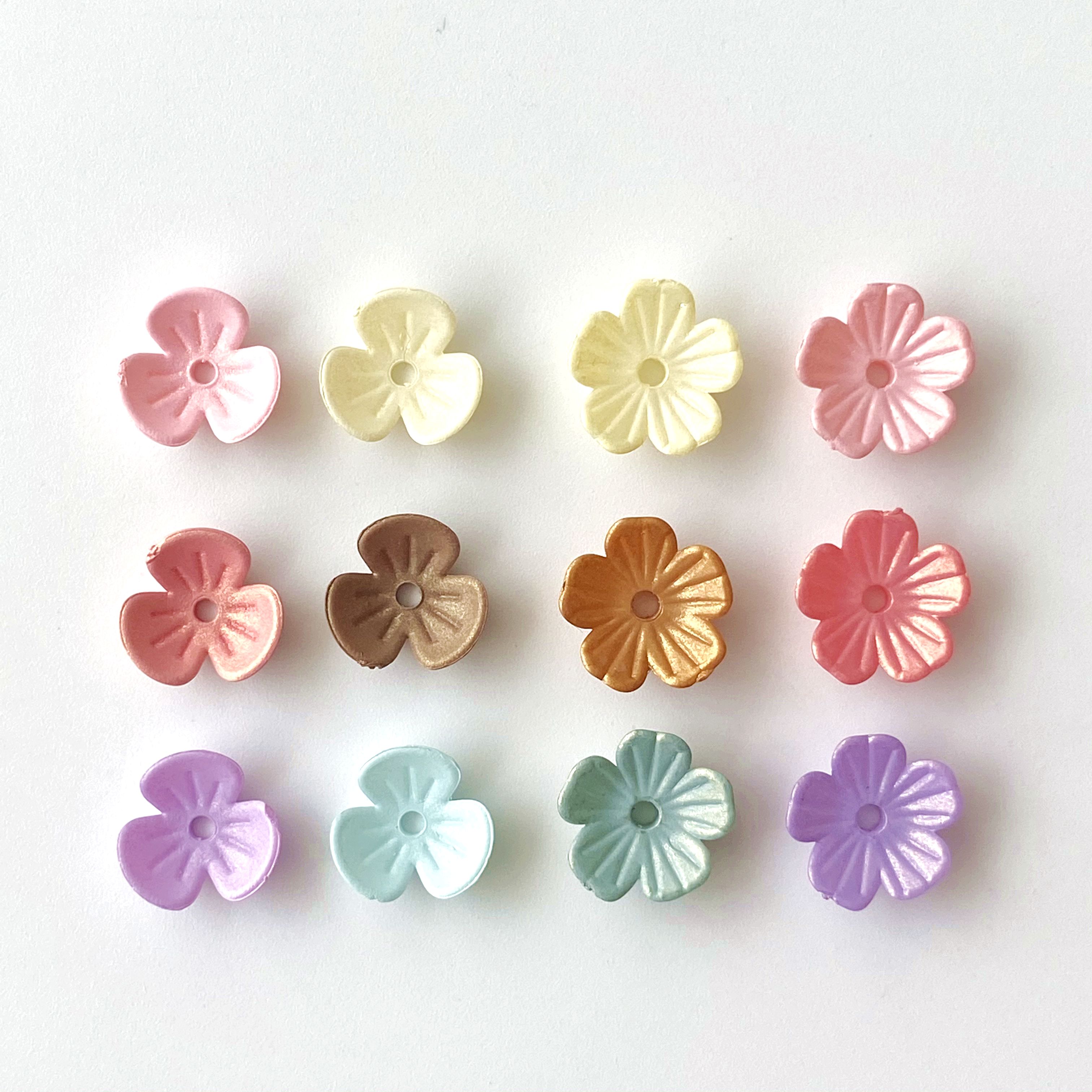 亚克力幻金五瓣花三瓣花创意diy手链挂饰钥匙扣手机挂饰饰品配件制作材料