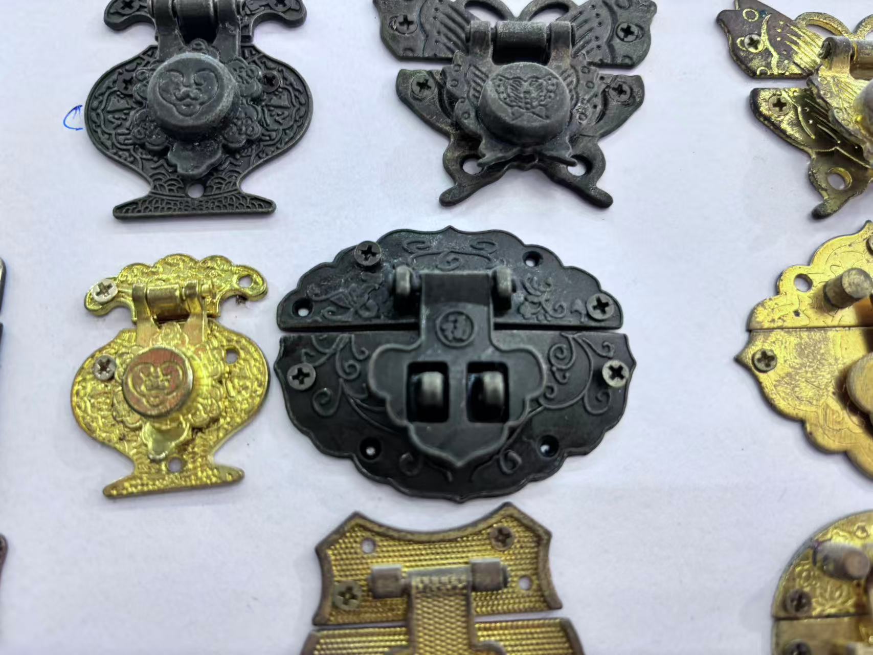 国潮福字箱扣锁扣搭扣工艺扣箱子配件