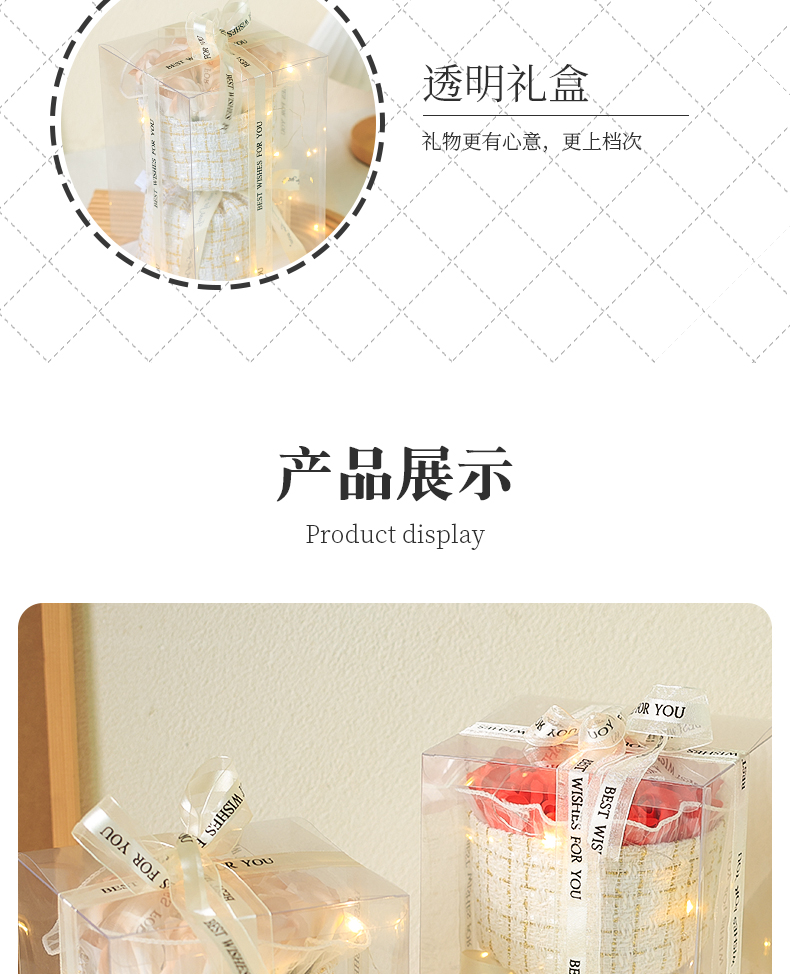 小香风玫瑰花束生日礼物送女朋友闺蜜女友生日礼物老婆情人节仪式感毕业礼物高级感表白手捧花束ins风生日礼物送好友闺蜜女友详情6