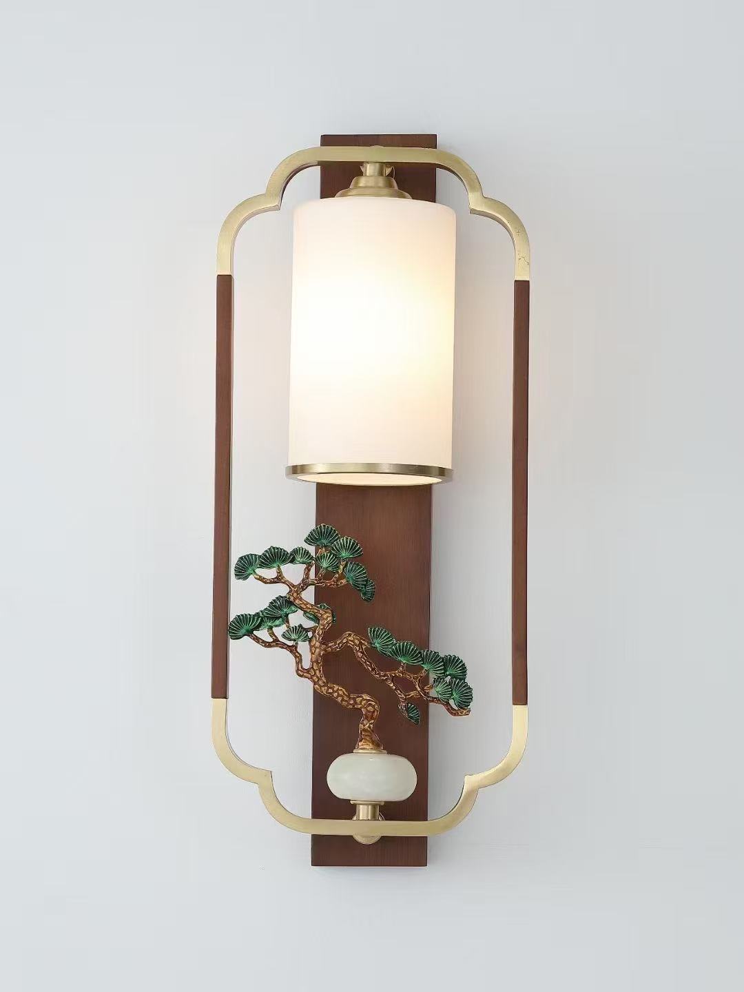 Chinese trend traditional style household wall lamps, Chinese lanterns, retro pine trees