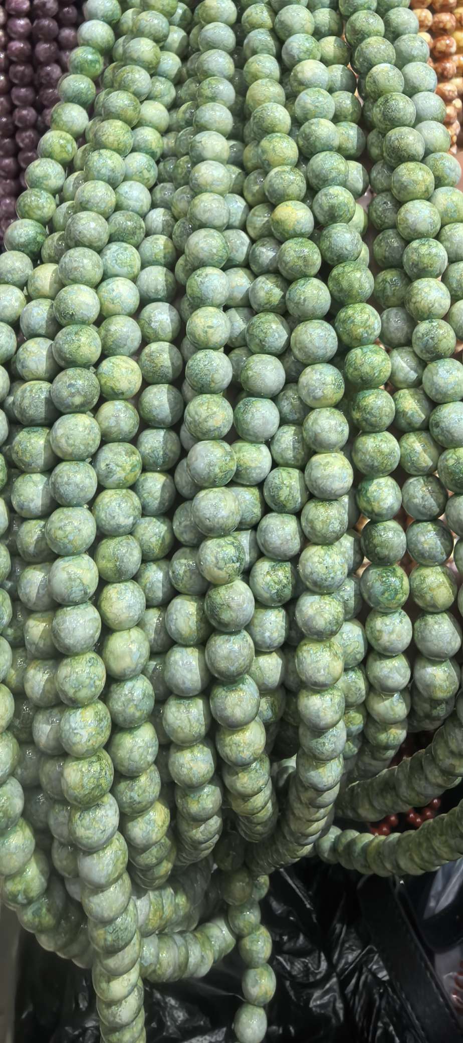 Factory direct supply of 8mm ink-wash porcelain beads, glass round beads, glass loose beads, diy handcrafted bracelet and necklace materials detail image 3