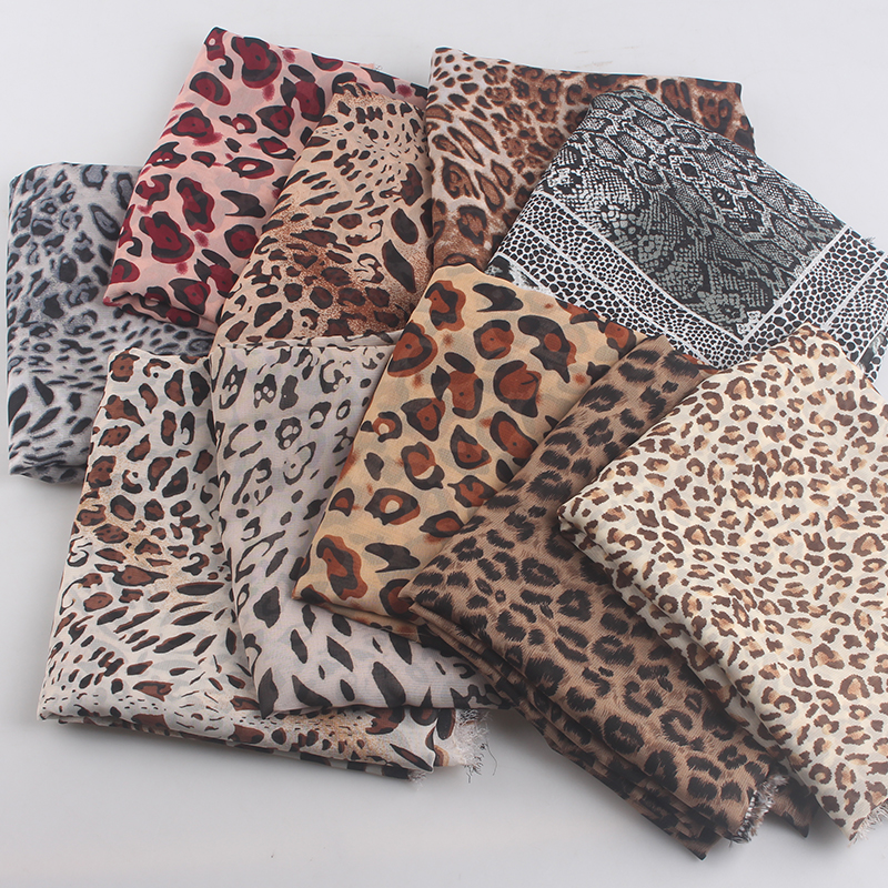 75D豹纹雪纺印花布料夏季连衣裙吊带防晒衣薄透垂感飘逸雪纺面料细节图