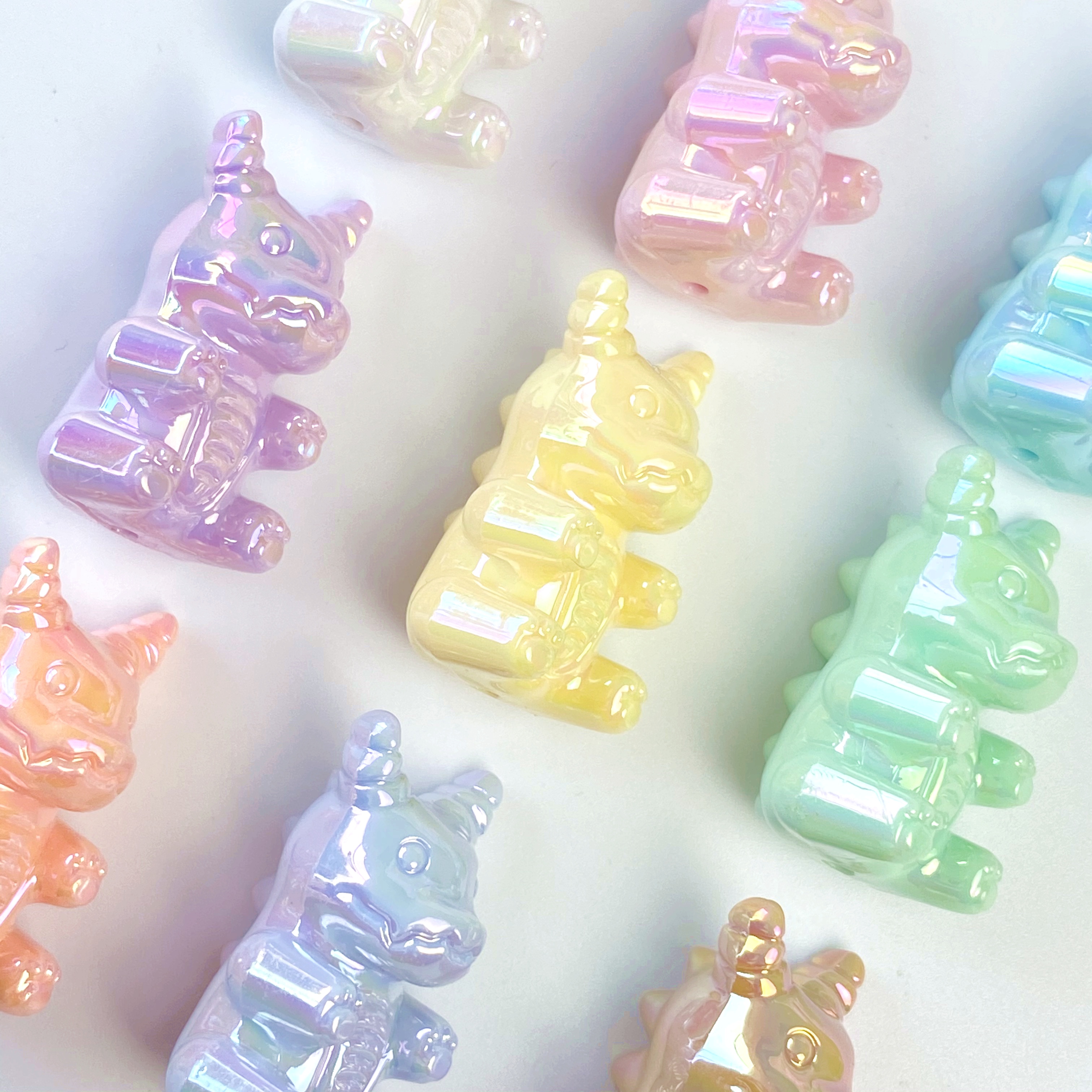 Acrylic uv monster creative loose beads diy bracelet pendant, keychain, mobile phone chain accessory making materials details Picture
