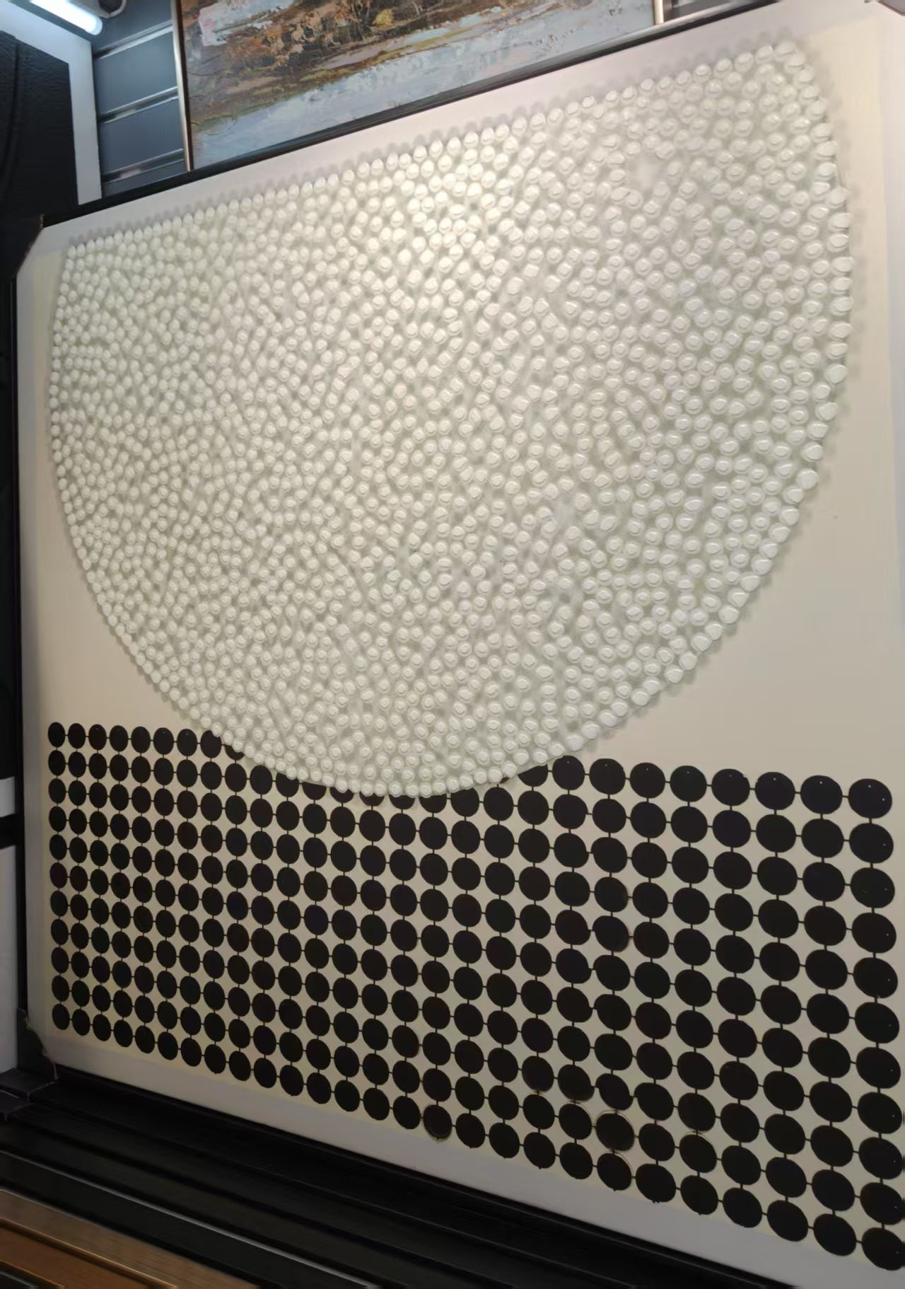 简约北欧抽象几何线条莫兰迪艺术装饰画客厅挂画现代海报画芯帆布