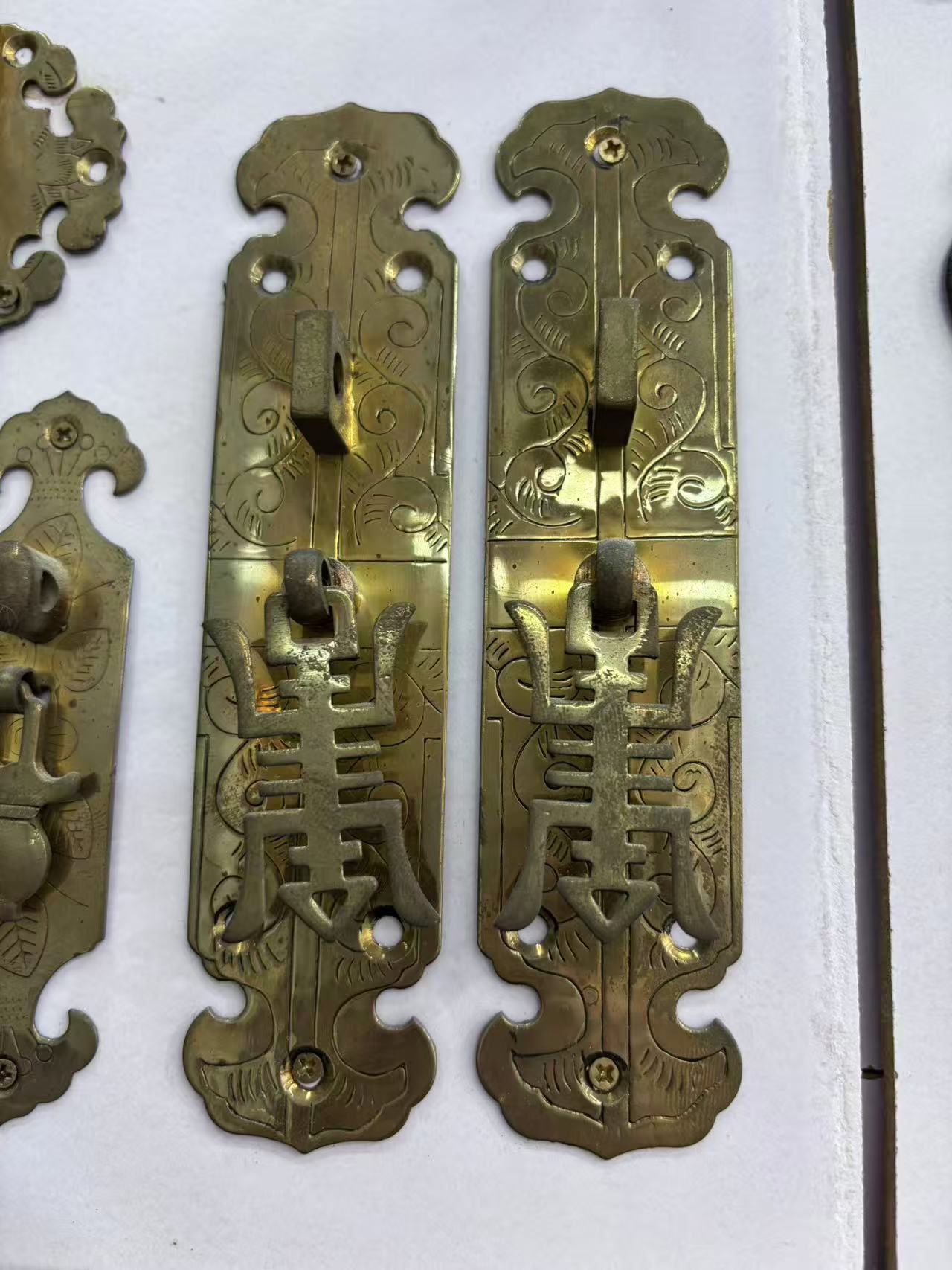 国潮双喜箱扣锁扣搭扣工艺扣箱子配件