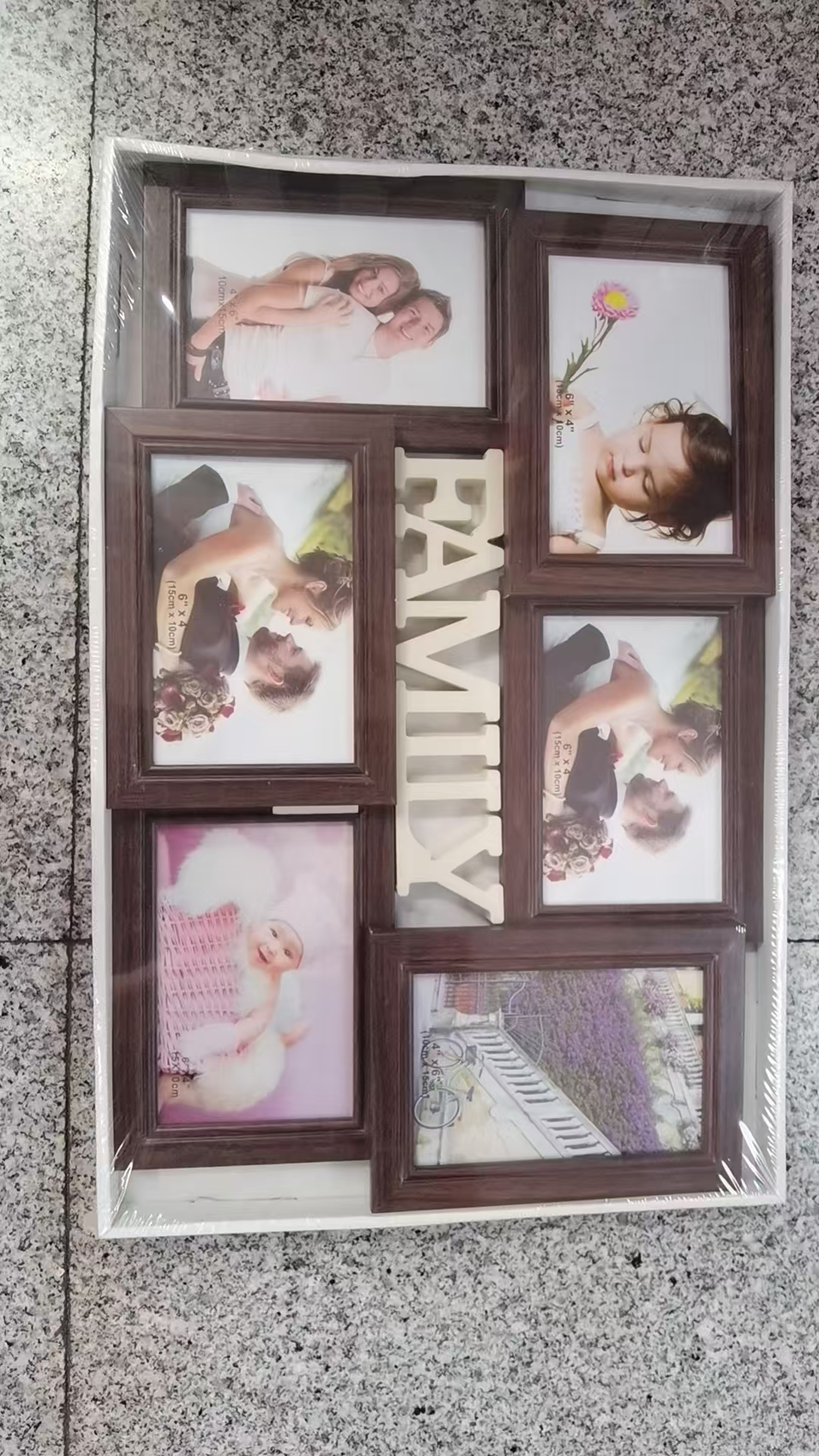 Venta directa de fábrica MDF combinación de una sola pieza marco de foto familia familia combinación de fotos marco de pared colgante marco decorativo de pared details Picture