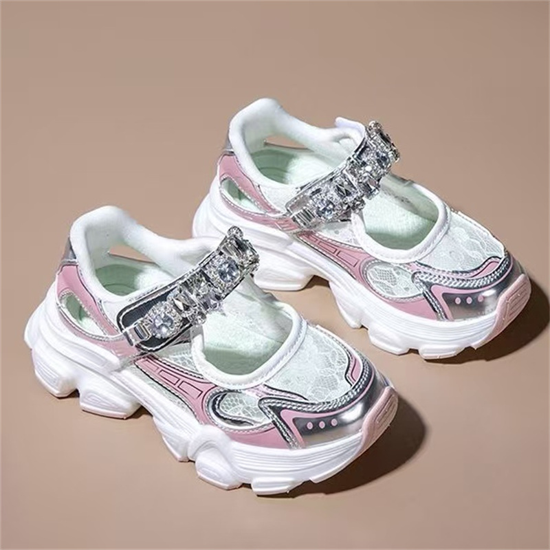 童鞋女童国潮爆款运动鞋古风防滑透气甜美轻便公主鞋凉鞋