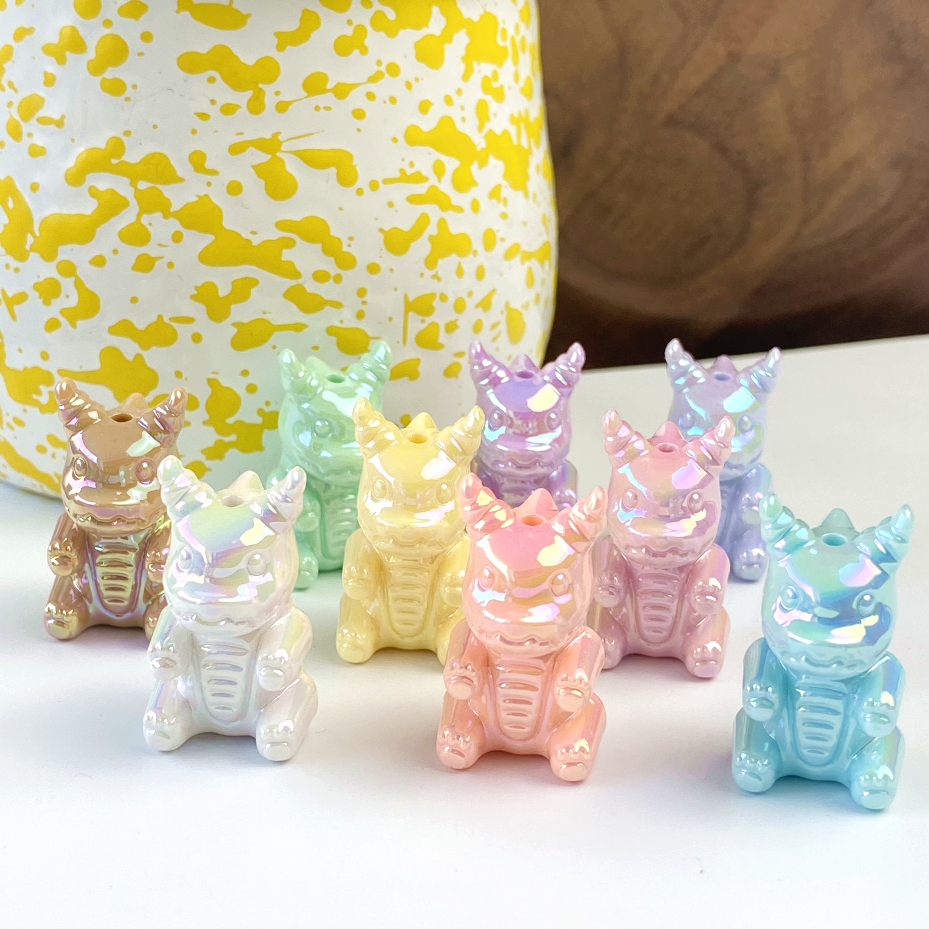 Acrylic uv monster creative loose beads diy bracelet pendant, keychain, mobile phone chain accessory making materials Specification image