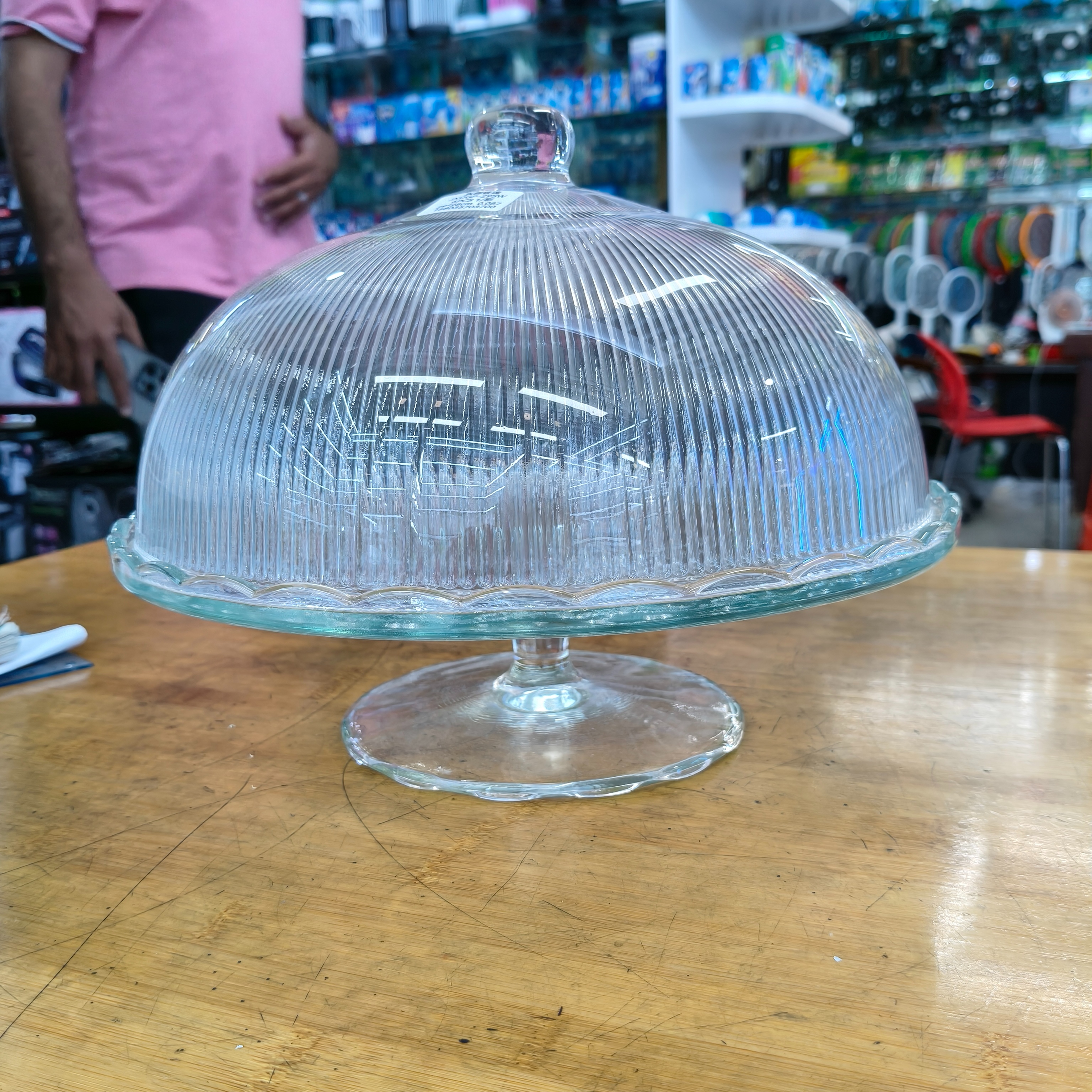 高脚透明玻璃罩蛋糕点心盘糕点面包防尘柠檬罩糕点展示罩玻璃器皿批发