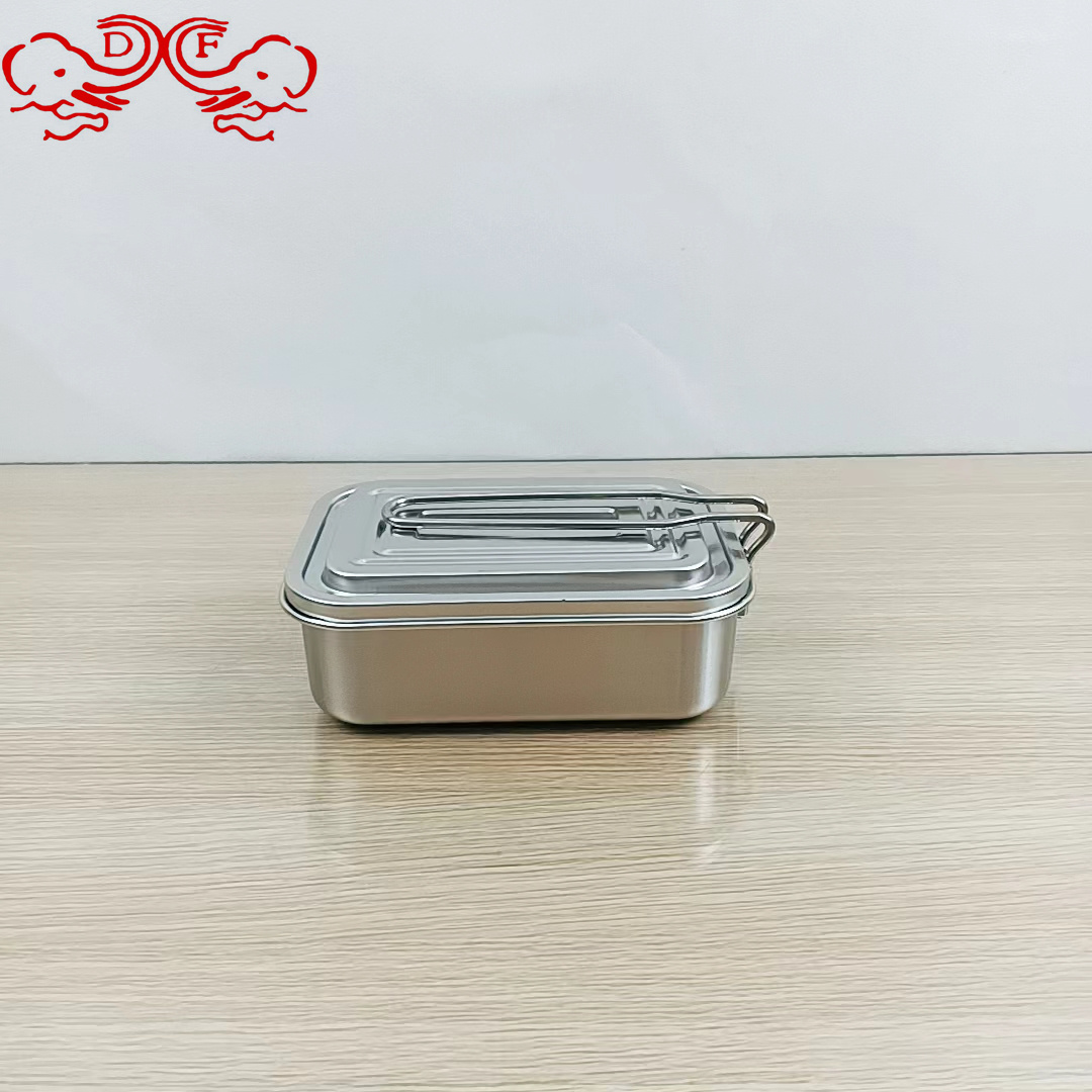 DF99230 stainless steel lunch box, thickened large-capacity student rectangular lunch box with lid, cafeteria steamed lunch box, DF TRADING HOUSE Item Picture