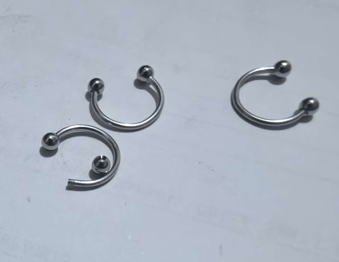 不锈钢c型鼻环耳环个性饰品 潮流搭配 多样设计 百搭风格