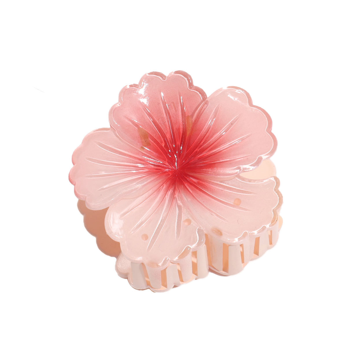 8公分白菜花，时尚女士鲨鱼夹，清新少女发饰，琳琳饰品新品上市头饰详情图6