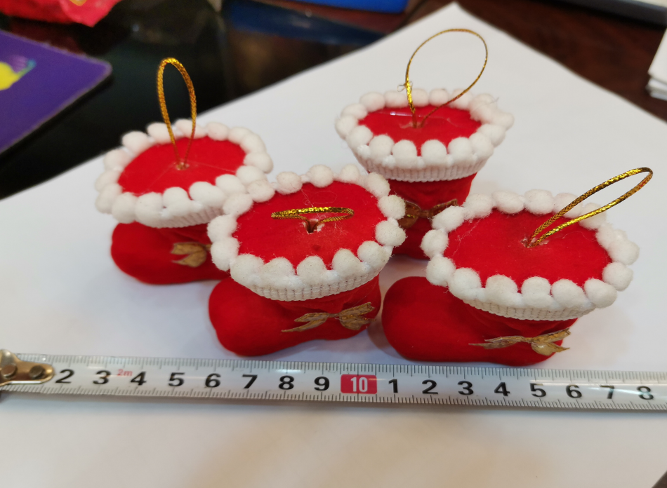 Donghuang Christmas Foam Shoe Pendants, Christmas supplies and craft pendants Item Picture