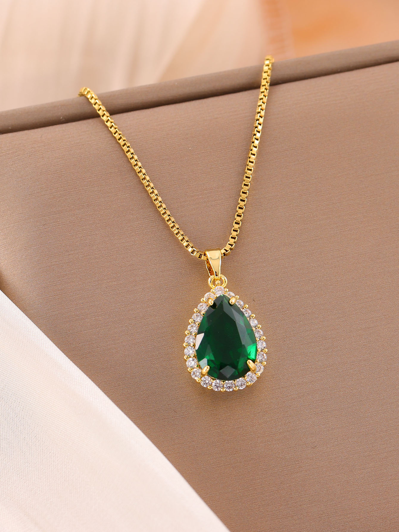 欧美小众O字链天使之翼翅膀一体项链吊坠 设计高级轻奢项链女1