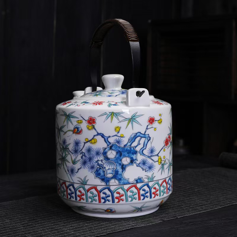 玻璃茶壶/茶壶/紫砂壶/养生壶/阿拉伯不锈钢茶壶白底实物图