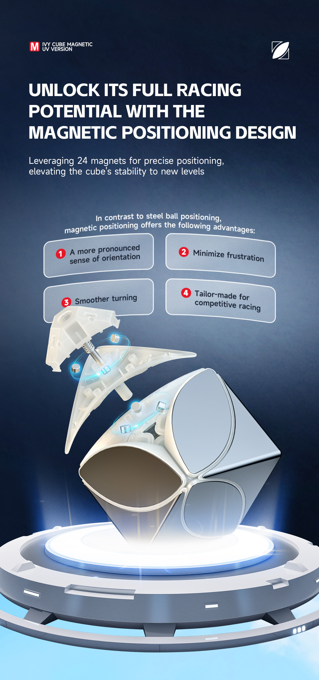 奇艺正品磁力枫叶异形魔方儿童益智玩具魔方比赛专用详情6