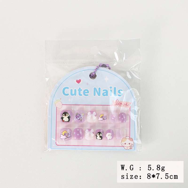 儿童饰品穿戴甲小童安全无毒可爱甜美手工穿戴甲详情图2