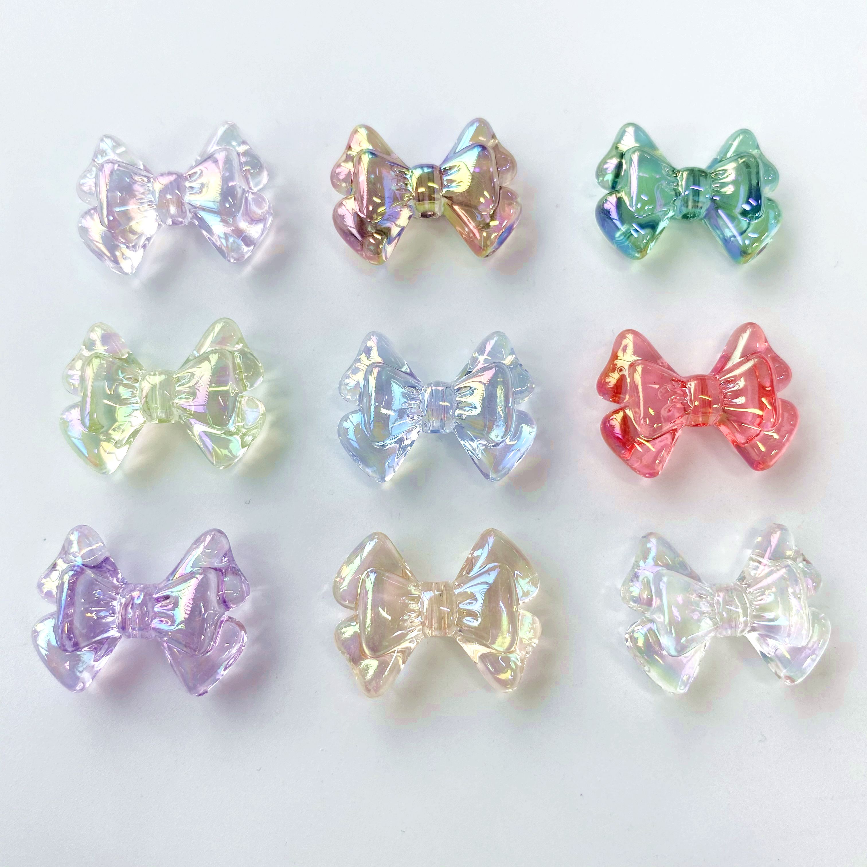 diy acrylic uv transparent bow tie./ Materials for making bracelet pendants, keychains, mobile phone pendants, accessories and ornaments Application Scenario