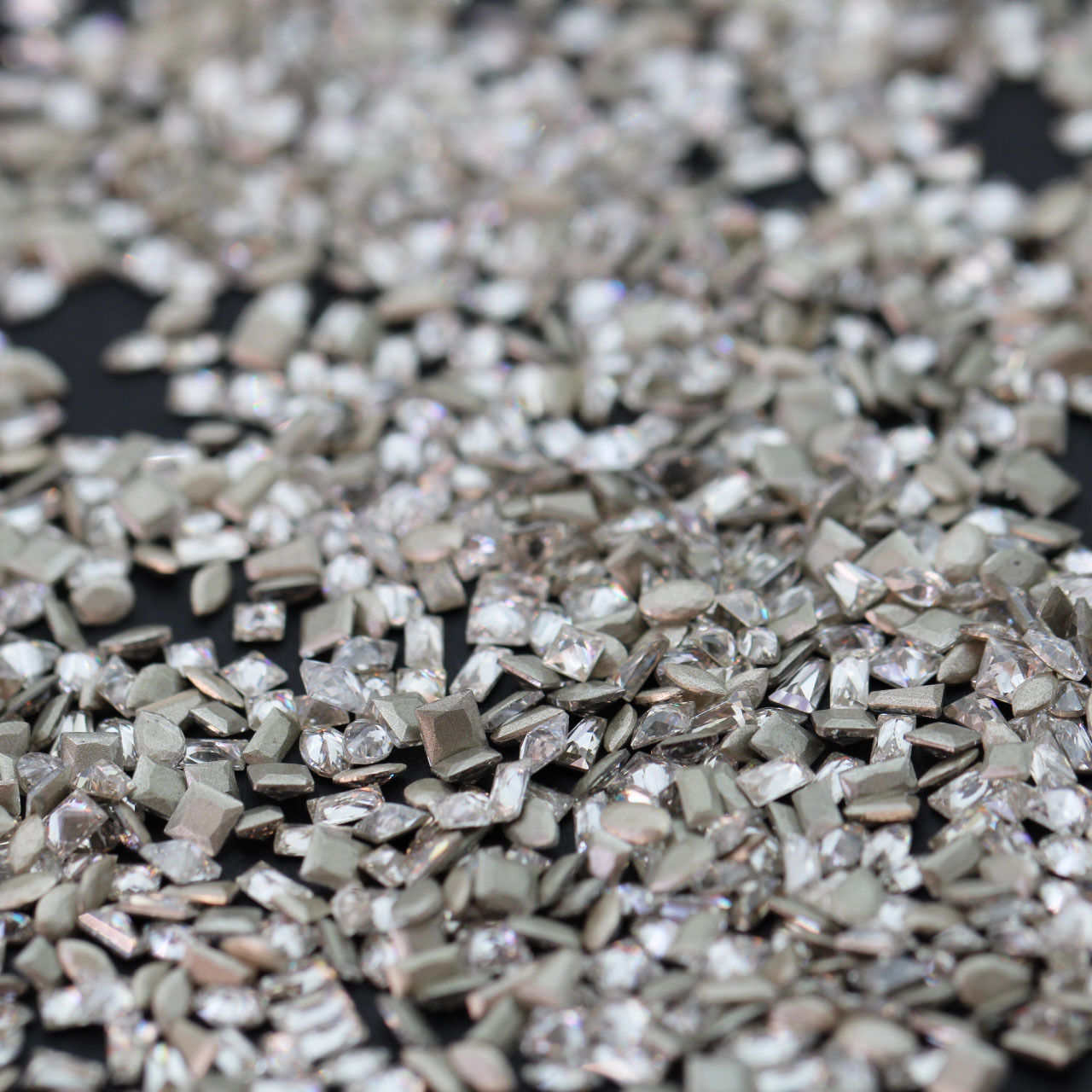 5A grade mini Zircon mixed set flat-bottomed beveled zircon, sparkling beveled irregular-shaped diamond, long horse eye diamond, diy nail art Specification image