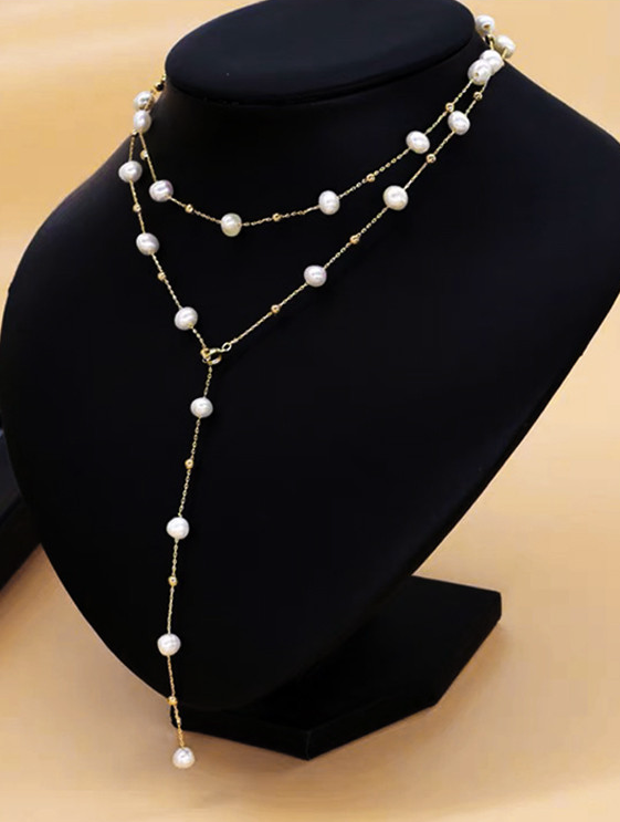 珍珠天然淡水珍珠项饰 珠宝饰品 精致设计优雅气质搭配
