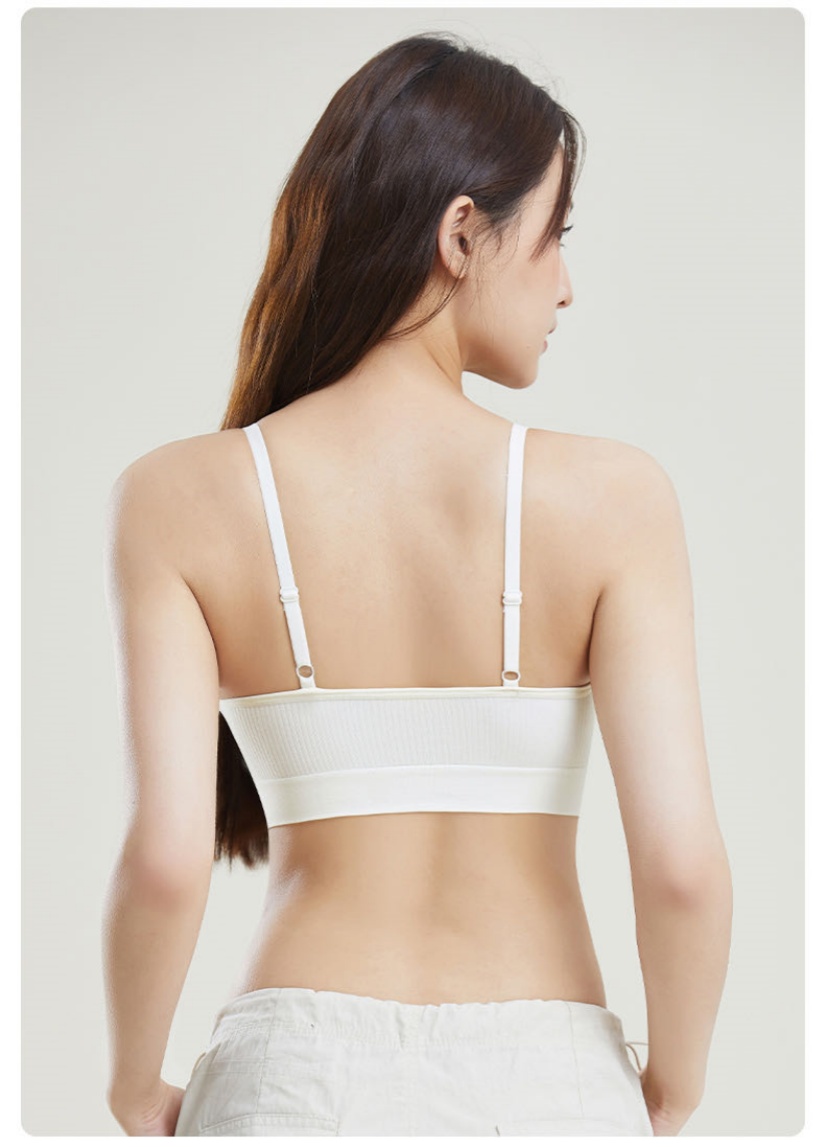 New seamless adjustable bra U-shaped beauty back fixed cup without steel ring one-piece sports beauty back vest Item Picture