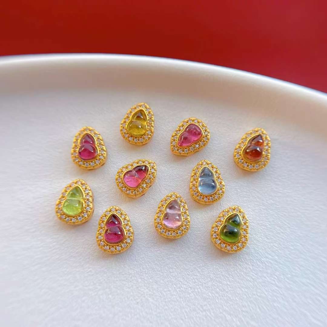 Alloy, copper 6*8 gourd jewelry accessories, diy jewelry Application Scenario