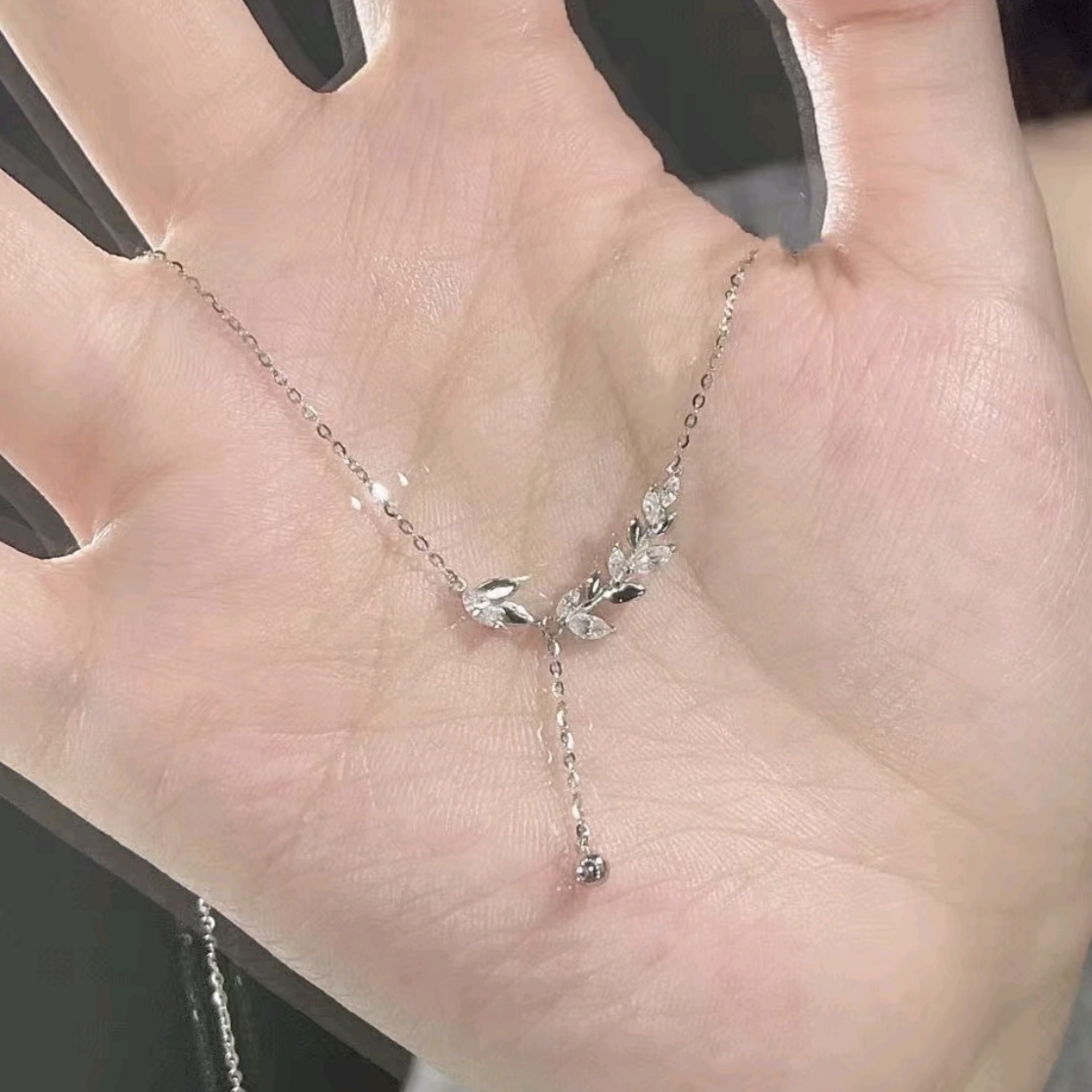 穗穗平安流苏麦穗项链女轻奢时尚小众设计感锁骨链2025年爆款礼物详情图2