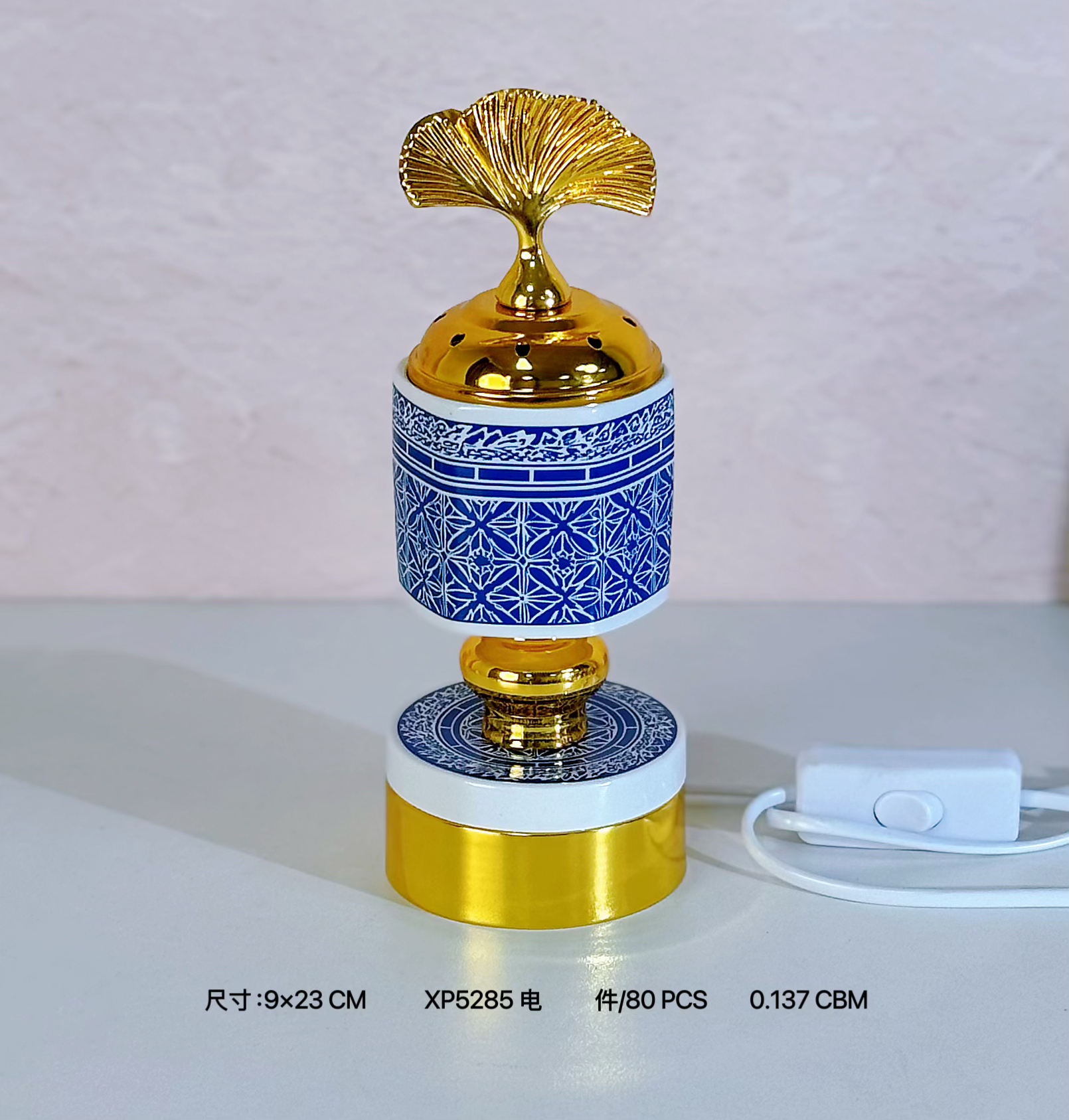 玻璃杯彩绘/金元宝/永生花玻璃灯罩展示盒/diamond/玫瑰台灯细节图