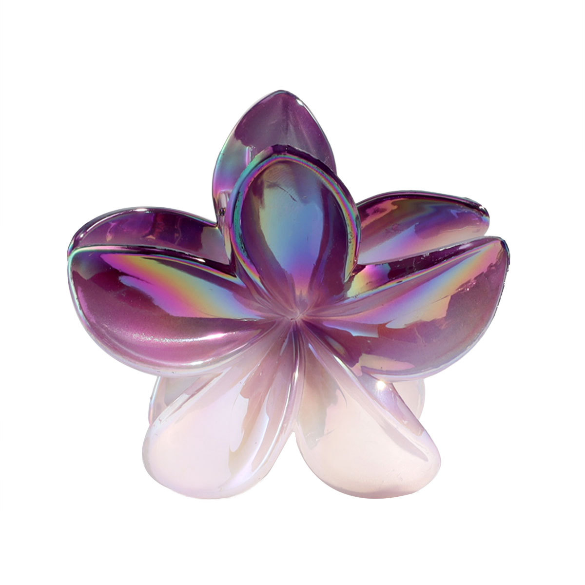 8CM流行鸡蛋花，双色UV电镀，实用鲨鱼夹，琳琳饰品新款上市发箍发箍发箍详情图7