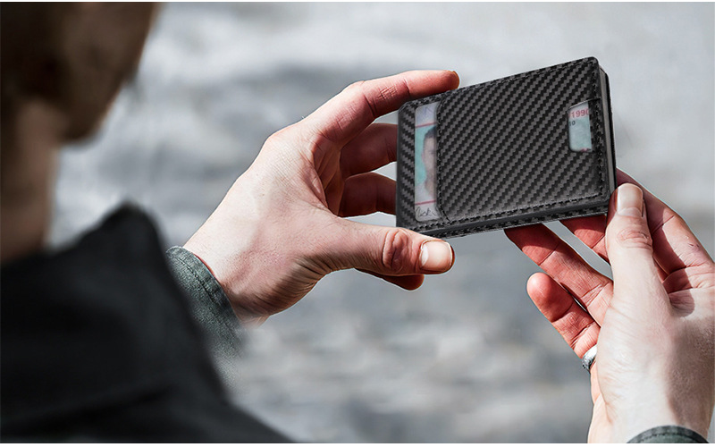 金属自动弹出式卡包男女士卡套防盗刷卡夹防消磁卡盒精致简约潮详情5