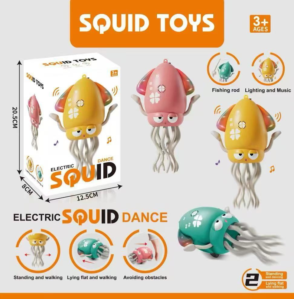 Electric induction octopus electric toy